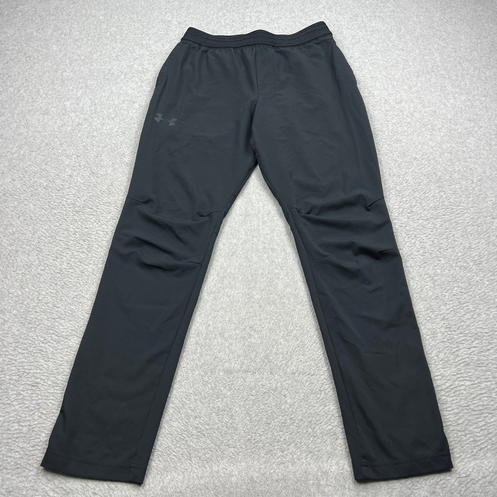 Under Armour Stretch Woven Tapered Pants Men Medium Black Fitted Stretch 1285078